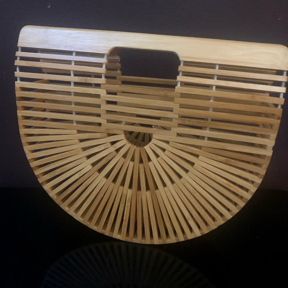 Women’s bamboo clutch bag